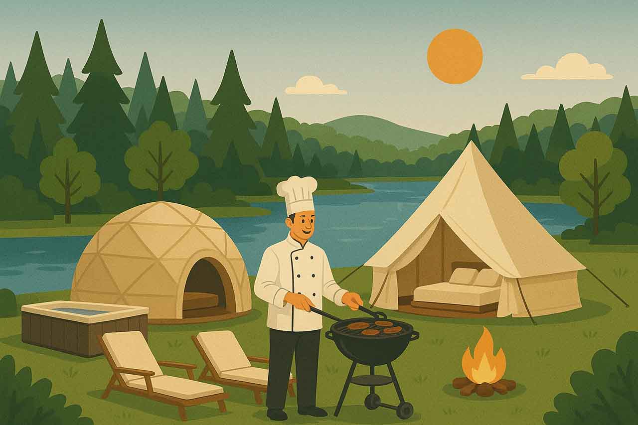 Glamping am Wasser