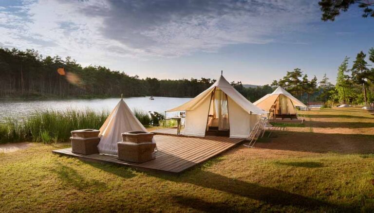 Glampingideen am Wasser