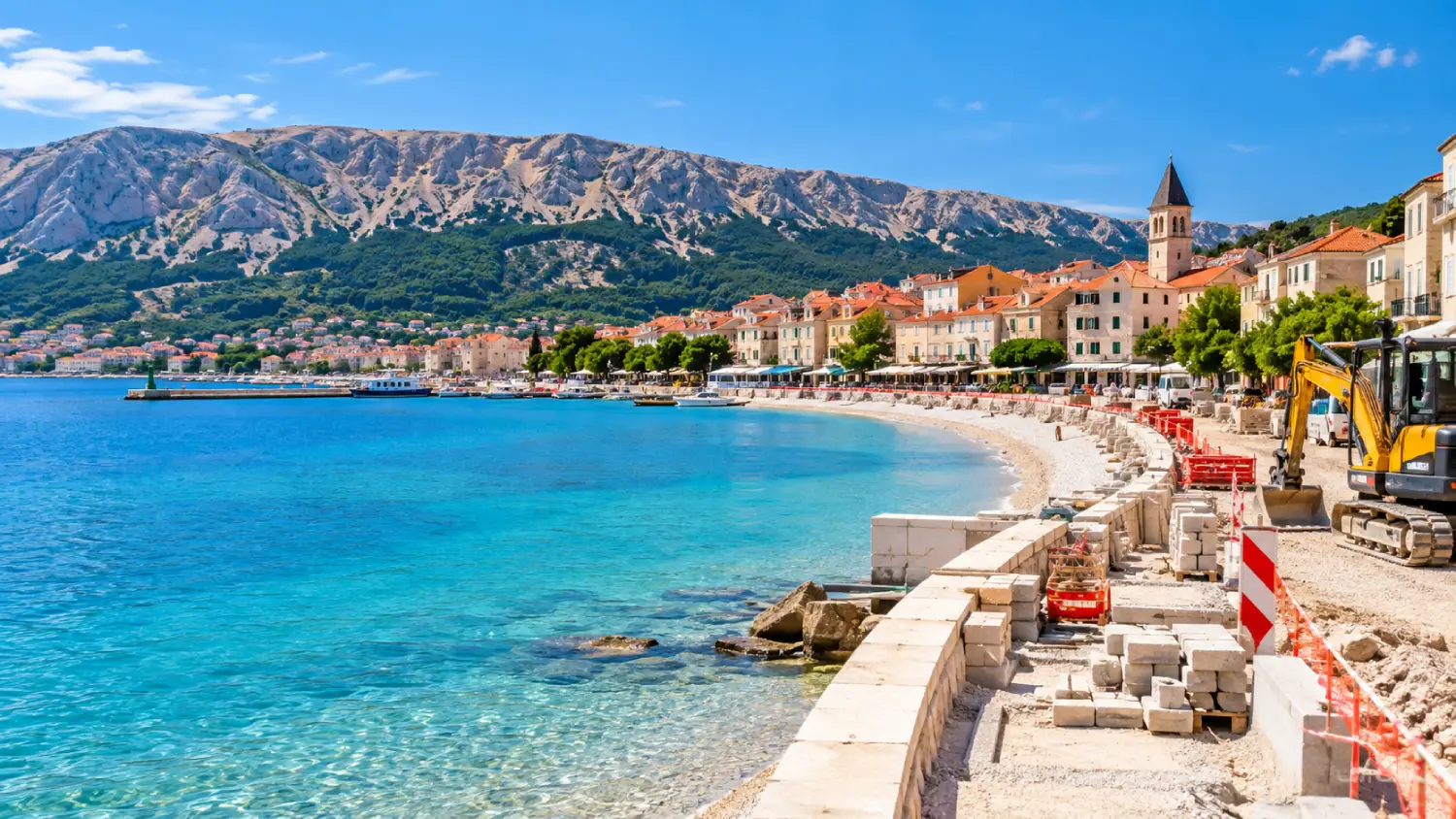 Baška auf Krk bekommt eine neue Küste